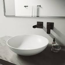 Vessel Sinks And Wall Mount Faucets