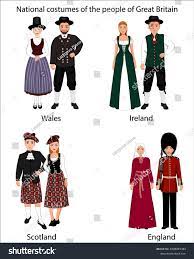 イギリスの人々の国の衣装。アイルランド、スコットランド、ウェールズ、イングランドの民族衣装を着た女性と男性。ベクターイラスト」のベクター画像素材（ロイヤリティフリー）  2044097342 | Shutterstock