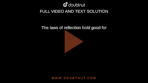 The laws of reflection hold good for