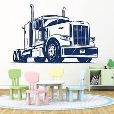 18 Wheeler Big Truck Wall Art Sticker