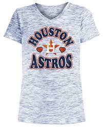 Big Girls Houston Astros Spacedye T Shirt