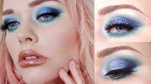 blue eye makeup tutorial full face