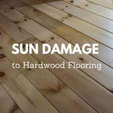 sun damage to hardwood flooring