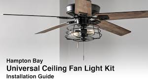 universal 2 light ceiling fan light kit