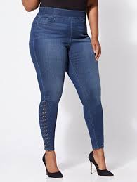 Lace Up Jeggings In 2019 Fashion To Figure Fashion Plus