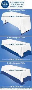 Tablecloth Sizes Tablecloth Size Chart