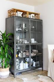 Metal Display Cabinet Home Decor