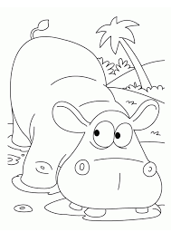 Download and print for free. Coloring Pages Hippo In Water Coloring Pages