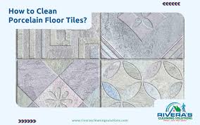 how to clean porcelain floor tiles