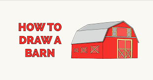 How to draw a face. How To Draw A Barn Really Easy Drawing Tutorial