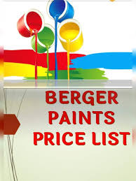Pdf Berger Paints List 2021 Pdf