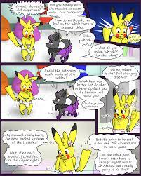 AGNPH - Gallery - 418575 - anthro comic diaper female hydroftt  peony_fiorello pikachu zorua