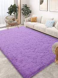 1pc polyester rug minimalist purple
