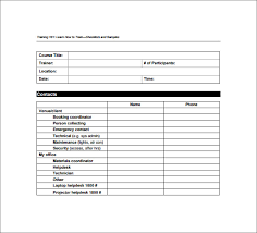 Training Checklist Sample 12 Documents In Pdf Word