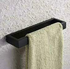 Towel racks keep wet towels off the floor; Modern Matte Black Sus304 Bath Towel Holder Hand Towel Ring Contemporary Style Ebay