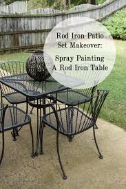 Iron Table Painted Outdoor Furniture