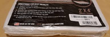 rug pad for carpet 2 x 4 new sealed