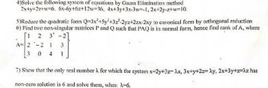 Equations By Gauss Blimination