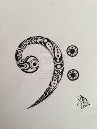 Paisley Bass Clef Tattoo This But Instead A Treble Clef
