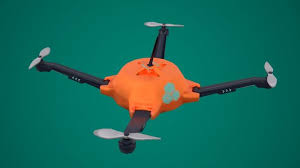 3d model scout drone quadrocopter vr