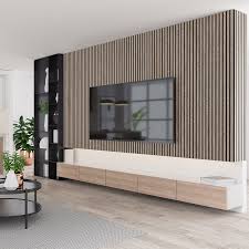 Slatted Wall Panel Silver Oak 2400mm X