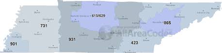 615 area code location map time zone