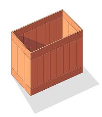 Premium Vector Wooden Box Isometric