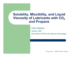 Solubility Miscibility And Liquid Viscosity Of Lubricants