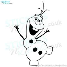 Olaf From Frozen Wall Art Vinyl Decal
