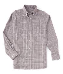 Daniel Cremieux Signature Dobby Plaid Multi Color Long Sleeve Woven Shirt