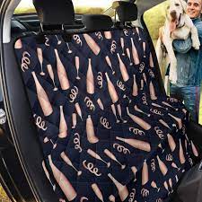 Pattern Print Champagne Pet Car Seat