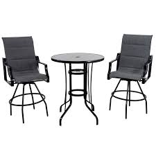 Bar Height Chairs Outdoor Bistro Set