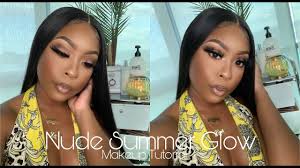 summer glow glam makeup tutorial