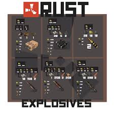 Rust Raiding Explosives Chart You Guys Asked For It Enjoy