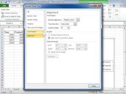 Excel 2010 Rotate Chart Title Text Or Axis Text