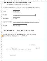 Free Business Check Template Printing Excel Blank Checks