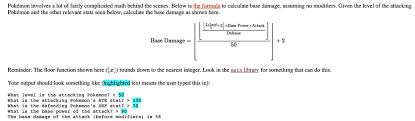 formula to calculate base damage
