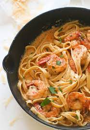 Spicy Creamy Shrimp Pasta Recipes gambar png