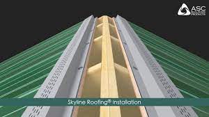 how to install metal roofing skyline