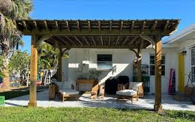 covered pergola kits with roofs order