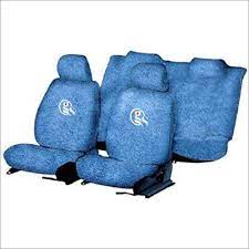 Blue Cotton Car Seat Cover At Best