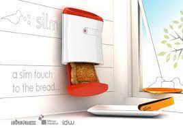 wall mounted slice slots slim toaster