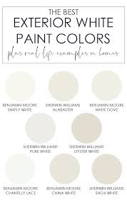 the best exterior white paint colors