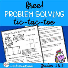 Free Problem Solving Tic Tac Toe 1st