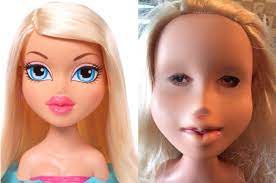 this makeup free doll is equal parts