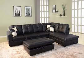 Check spelling or type a new query. Amazon Com Beverly Fine Funiture Sectional Sofa Set 91b Black Furniture Decor