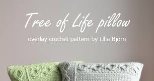 Tree Of Life Pillow New Overlay Crochet Pattern