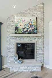 Rustic Tile Fireplace Tiled Fireplace