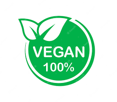Produit Végétalien 100 % Vegan Logo Vert Eco Bio Et Signe Biologique |  Vecteur Premium