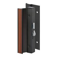 Black Aluminum Sliding Door Handle Set